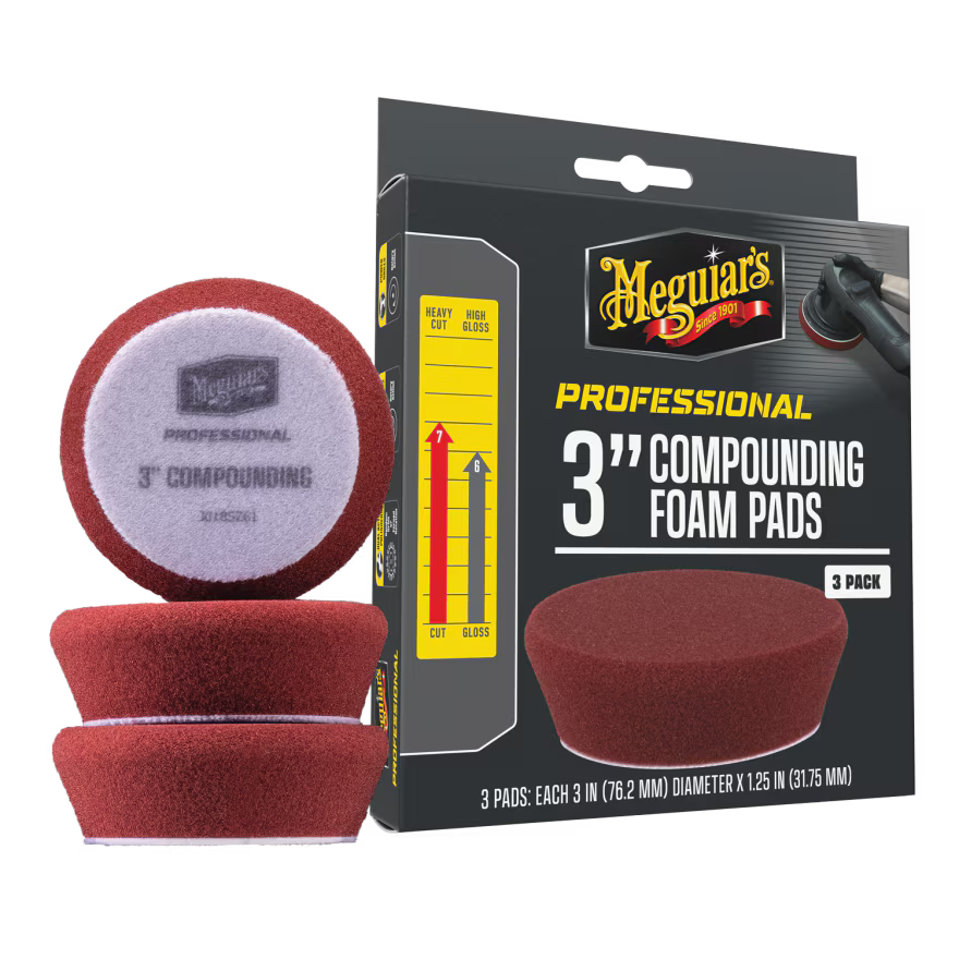 MEGUIAR'S PROFESSIONAL 3" PAD DE CORTE - Pack 3ud