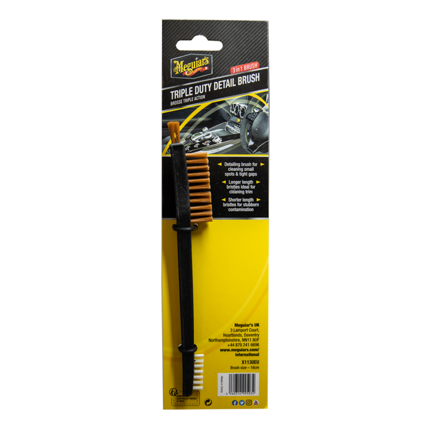 TRIPLE DUTY DETAILING BRUSH (RECOVECOS)