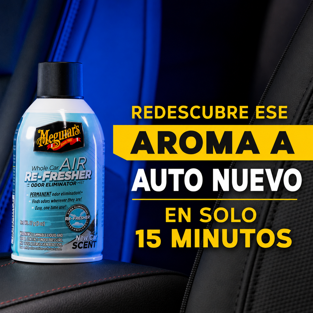 MEGUIAR'S AIR RE-FRESHER, NEW CAR SCENT 59 ML