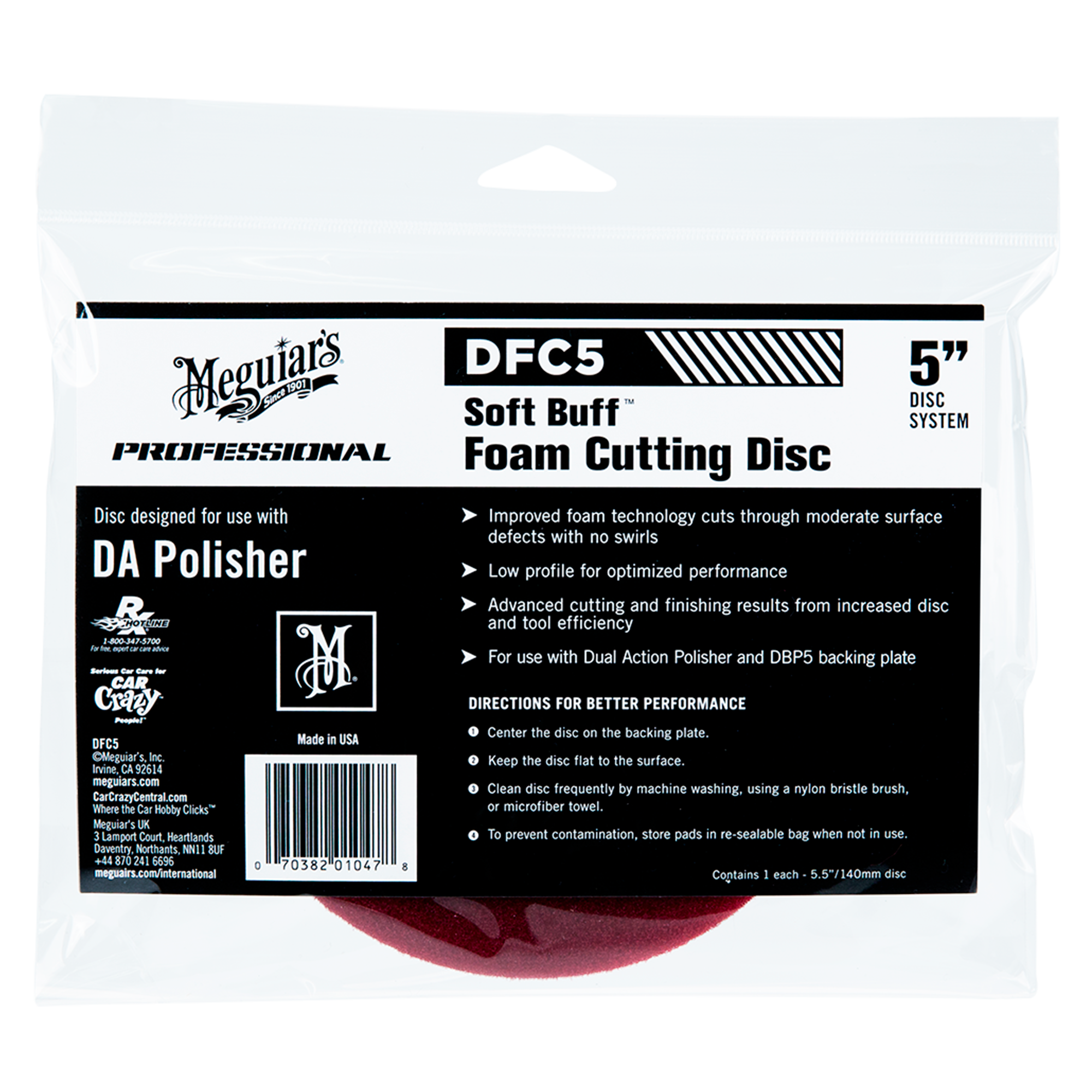 SOFT BUFF FOAM CUTTING DISC 5"