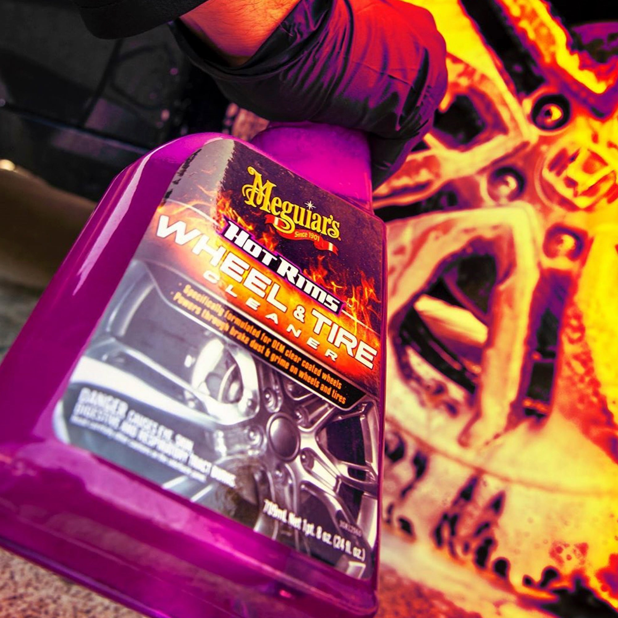 HOT RIMS WHEEL & TYRE CLEANER 710ML