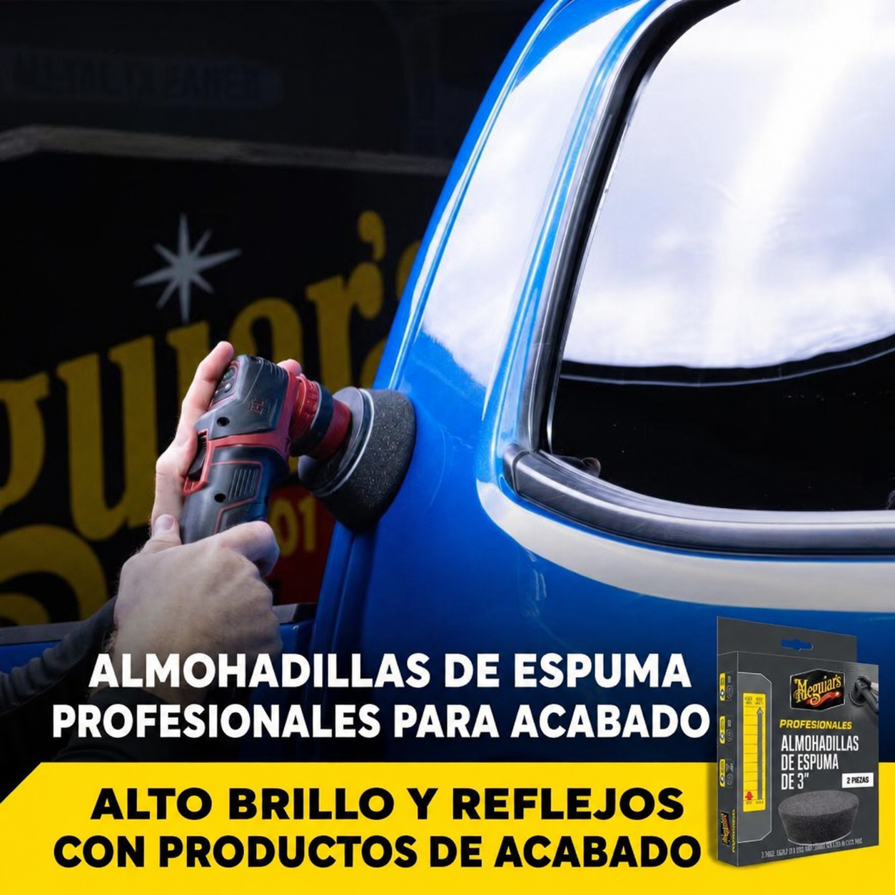 MEGUIAR'S PROFESSIONAL 3" PAD DE ACABADO - Pack 3ud