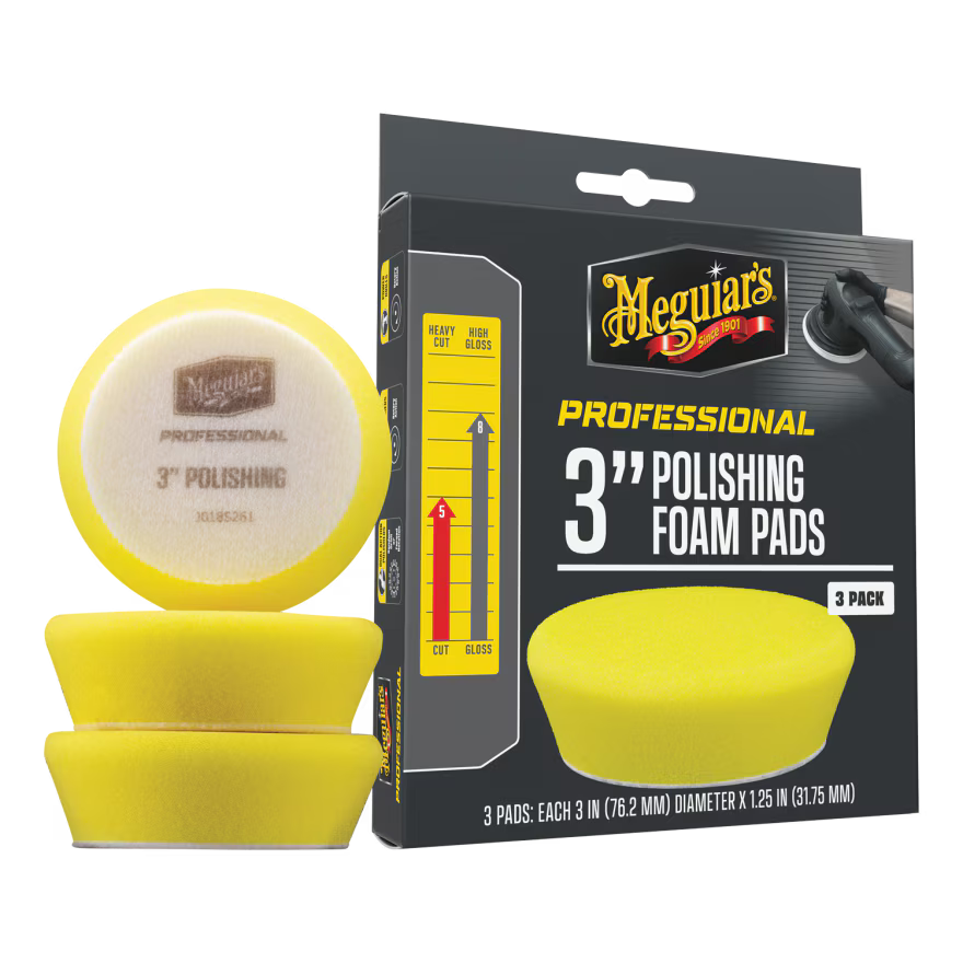 MEGUIAR'S PROFESSIONAL 3" PAD DE PULIDO - Pack 3ud