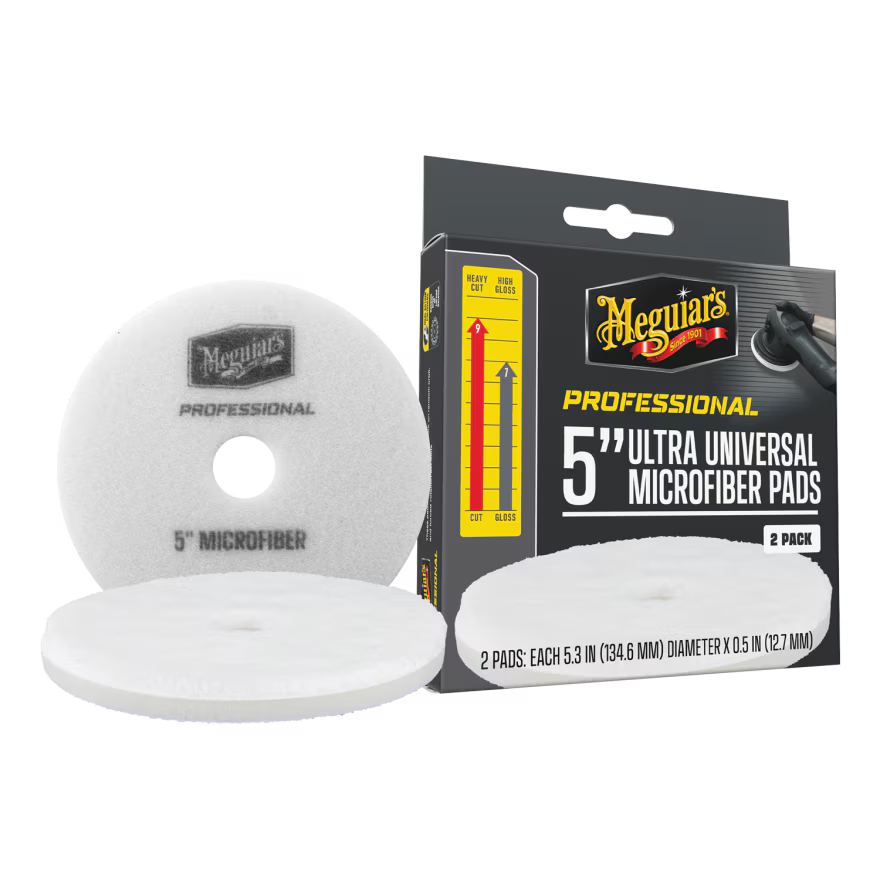MEGUIAR'S PROFESSIONAL 5" MICROFIBER PAD - Pack 2ud
