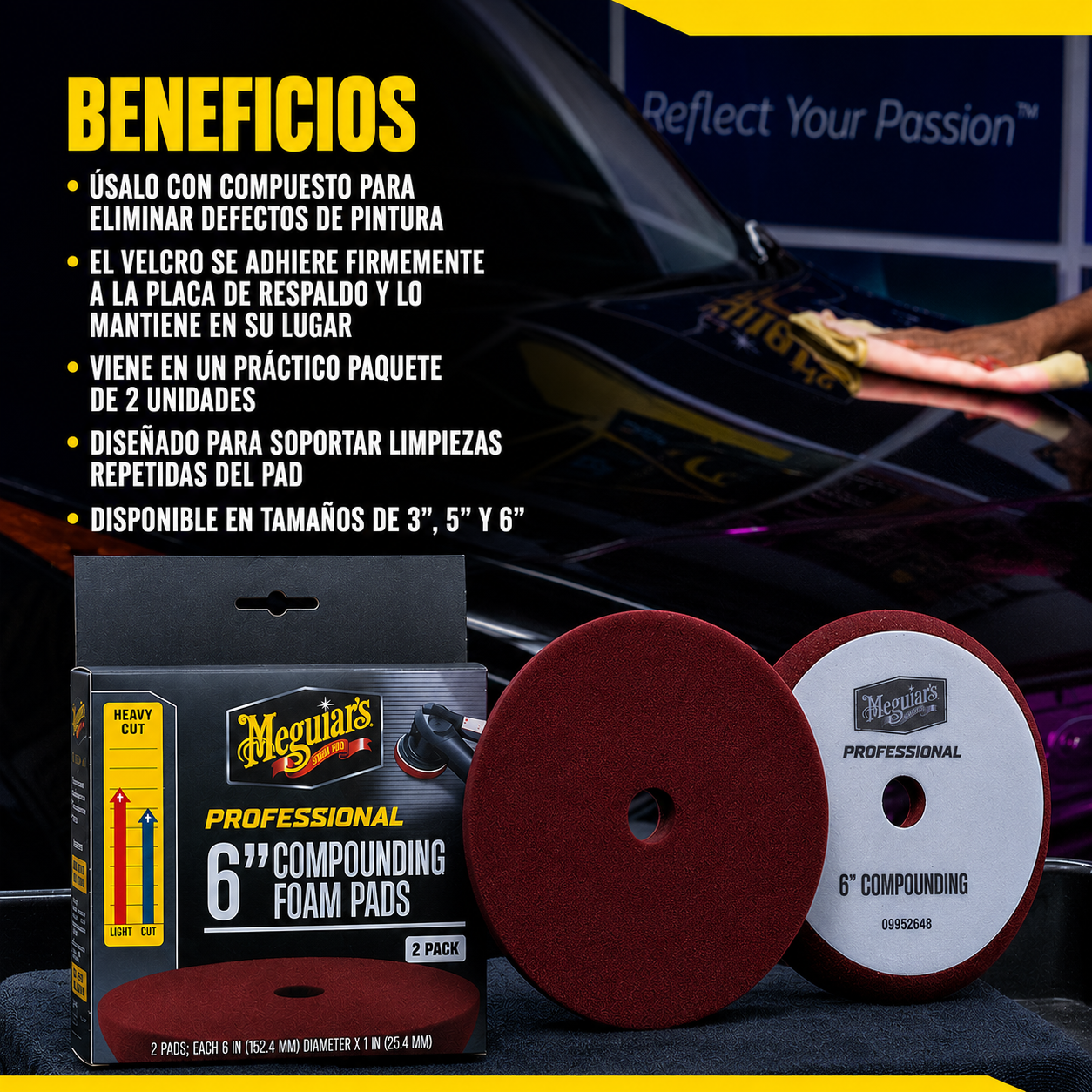 PROFESSIONAL 6" PAD DE CORTE - Pack 2ud