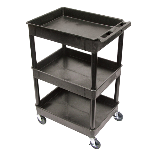 Carrito ultra-resistente de 3 baldas.
